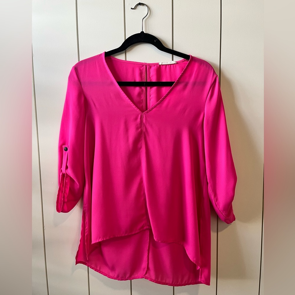 Bright Pink Lush Blouse